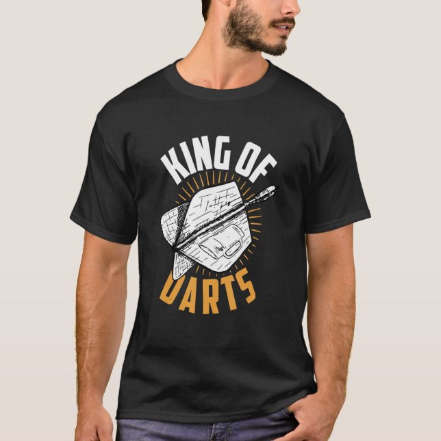 T-shirt Dart Darts Joueur Roi Des Dats (Devant)