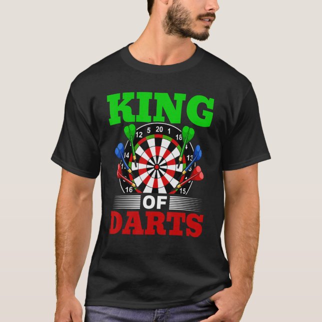 T-shirt Dart Darts Joueur Roi Des Dats 1 (Devant)