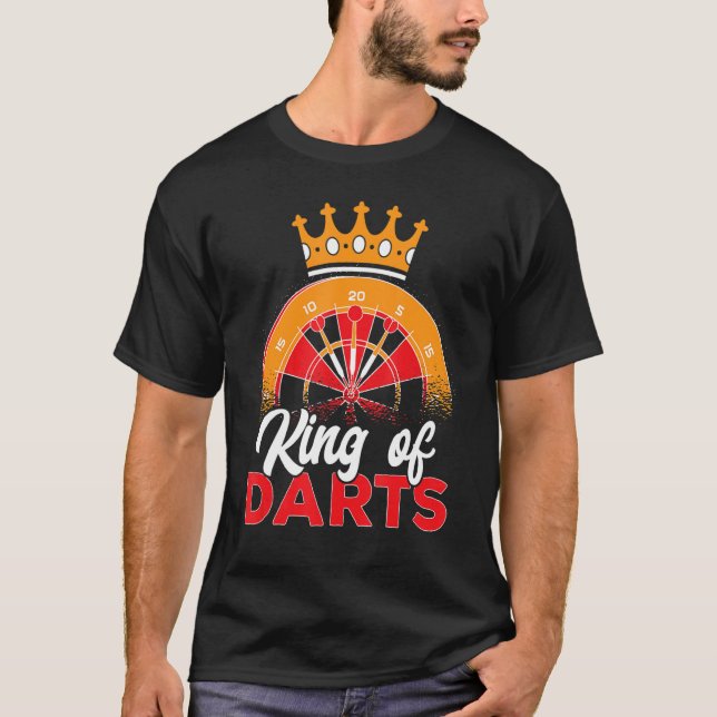 T-shirt Dart Darts Joueur Roi Des Dats 2 (Devant)