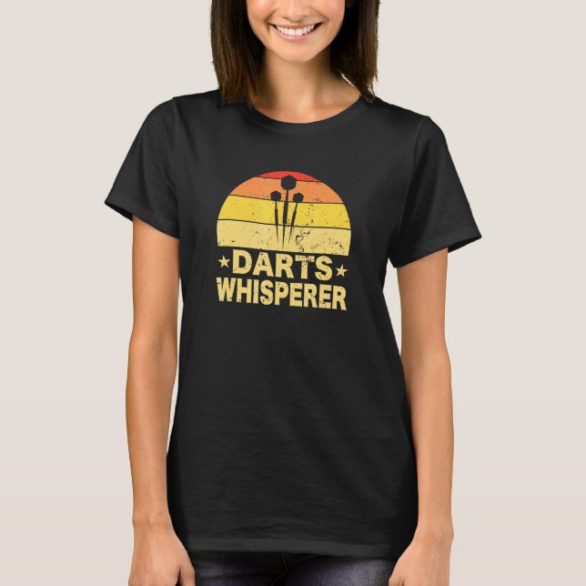 T-shirt Dart Darts Whisperer Darts Player Dartboard Flight (Devant)