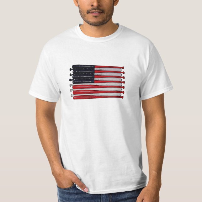 T-shirt d'art de bruit de batte de baseball de (Devant)