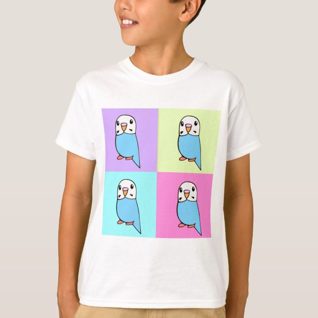 T-shirt d'art de bruit de perruches (Devant)