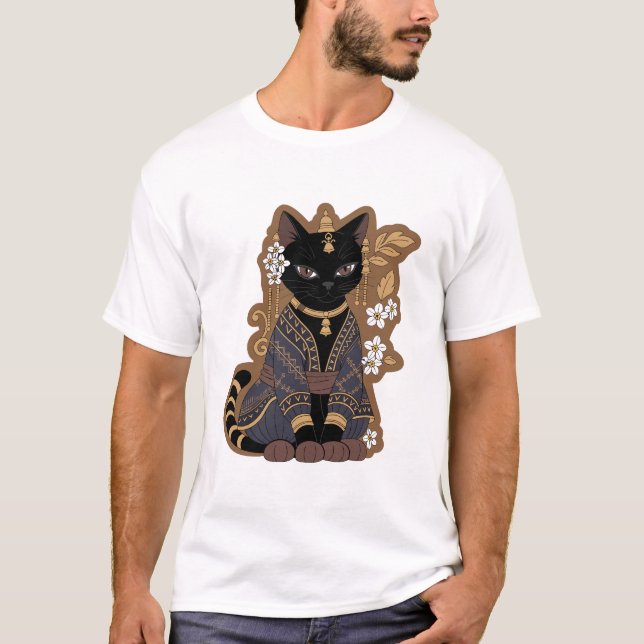 T-Shirt d'Art de Chat Javanais (Devant)