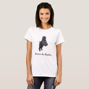 T-shirt d'art de chien de DES Flandres de Bouvier