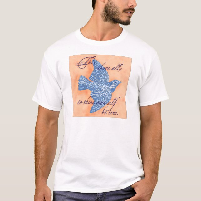 T-shirt d'art de citation de Shakespeare par des (Devant)