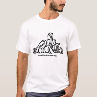 T-shirt d'art de course de kart