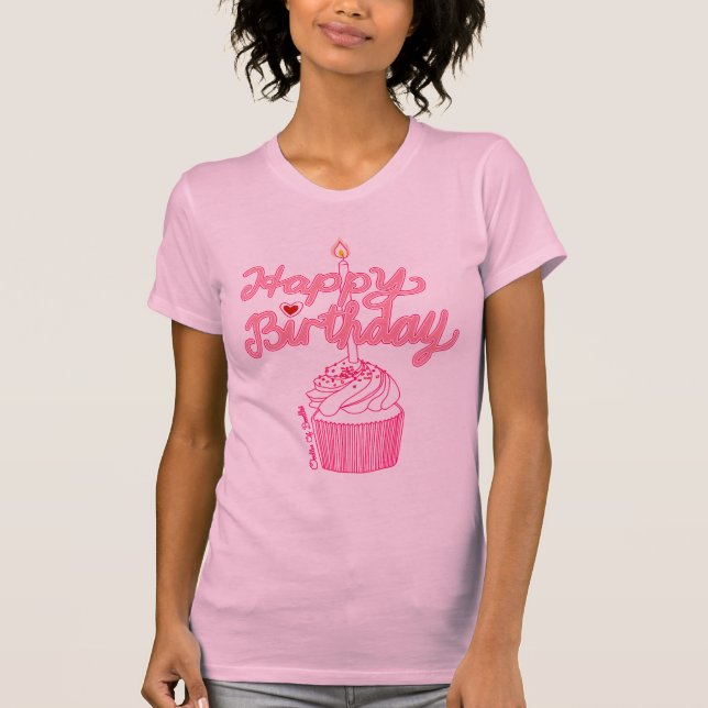 T-shirt d'art de griffonnage de petit gâteau de (Devant)