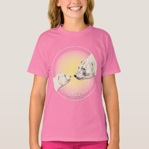 T-shirt d'art de l'ours polaire Churchill