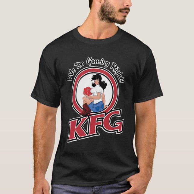 T-shirt d'art de nez de KFG (foncé) (Devant)