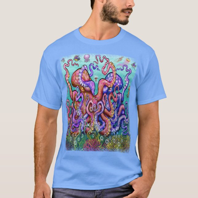 T-shirt d'art de pêche (Devant)