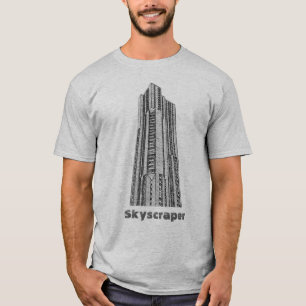 T-shirt d'art de photo de gratte-ciel de New York