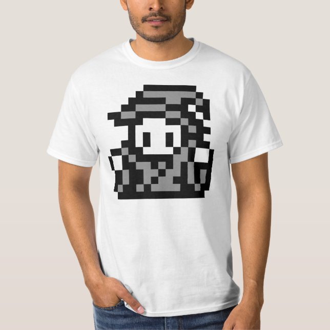 T-shirt d'art de pixel de lutin de Mage 16x16 (Devant)