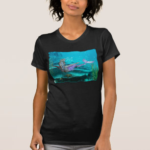 T-shirt d'art de sirène pour des femmes - sirène