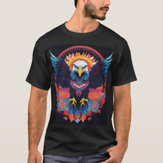 T-shirt d'Art de tatouage d'aigle"