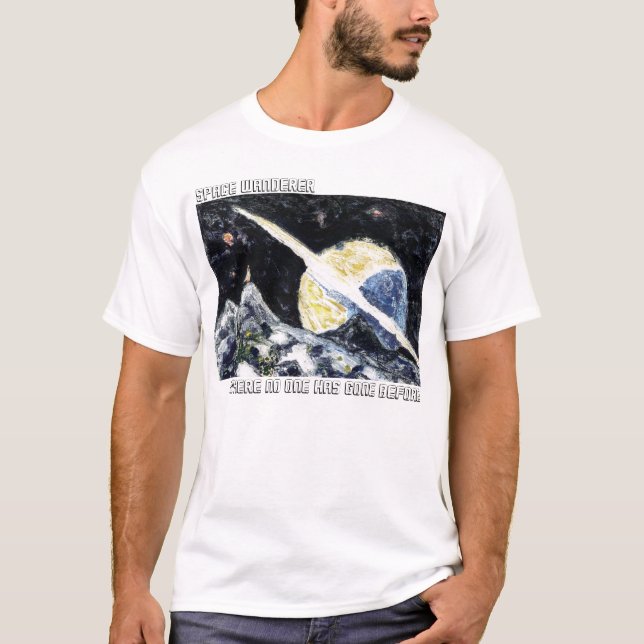 T-shirt d'art de vagabond de l'espace (Devant)