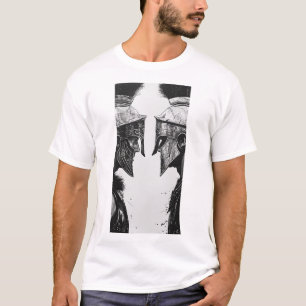 T-shirt d'Art d'Encre des guerriers spartiates