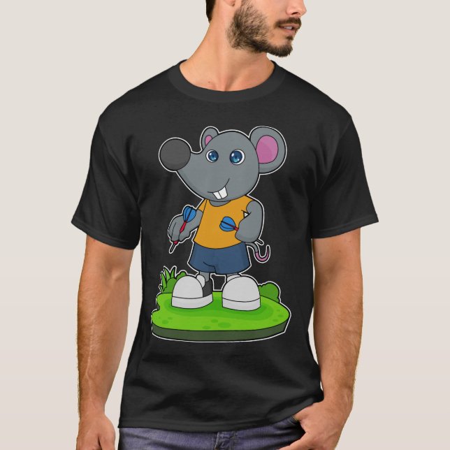 T-shirt Dart des fléchettes de la souris (Devant)