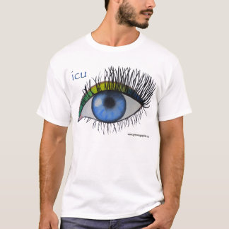 T-shirt d'art d'esprit de "ICU"