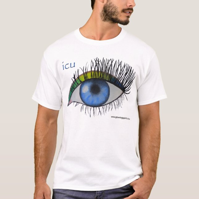 T-shirt d'art d'esprit de "ICU" (Devant)