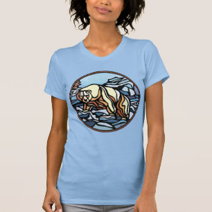 T-shirt d'art d'ours pour femmes Chemises de dame