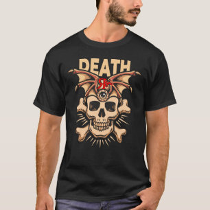 T-SHIRT D'ART DU TATOUAGE À MORT VINTAGE DE ROGUE