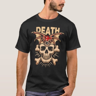 T-SHIRT D'ART DU TATOUAGE À MORT VINTAGE DE ROGUE