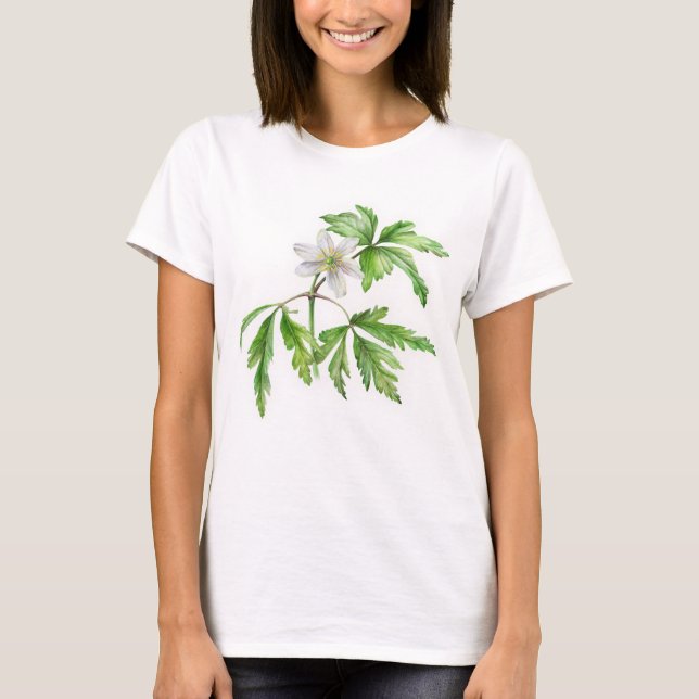 T-shirt d'art en bois peint (Devant)