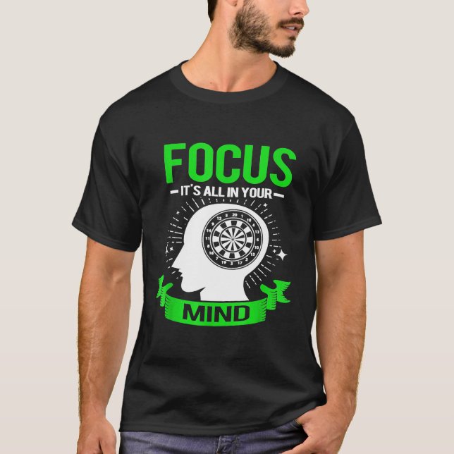 T-shirt Dart Focus Pour Les Champions Dart (Devant)