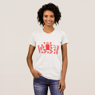 T-shirt d'art folklorique d'héritage féminin - Vib