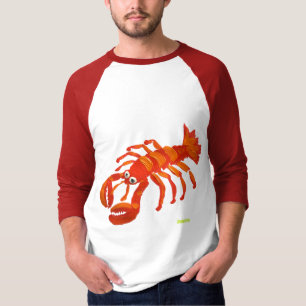 T-shirt d'art : Grand homard rouge