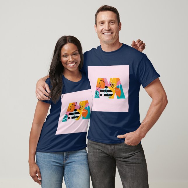 T-Shirt d'art initial M (Unisexe)