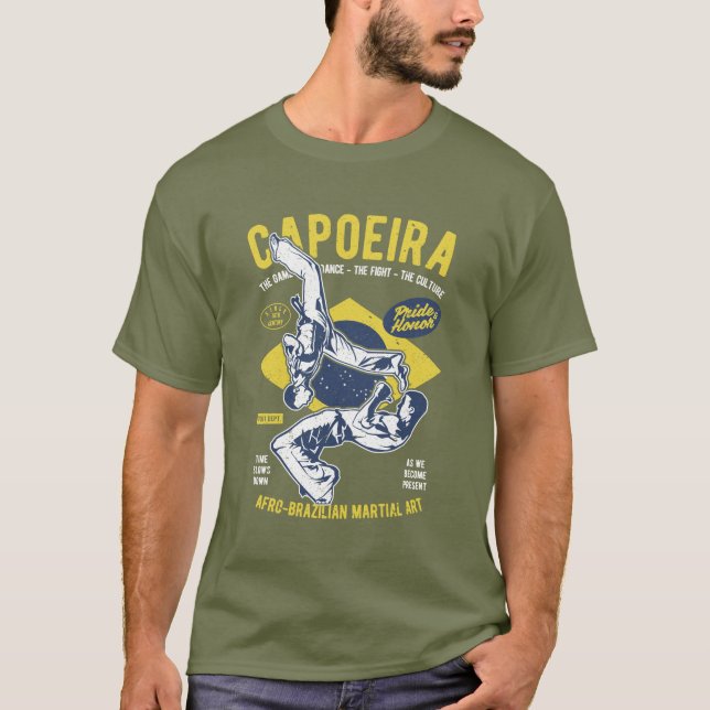 T-shirt d'art martial brésilien de la capoeira (Devant)