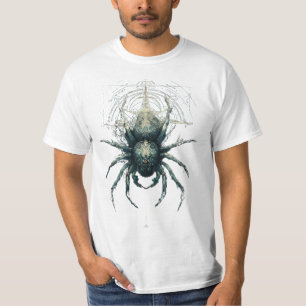 T-Shirt d'art occulte araignée mystique géométrie