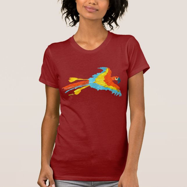 T-shirt d'art : Perroquet tropical (Devant)