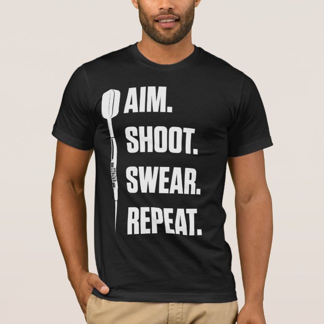 T-shirt Dart Playe, jeu de fléchettes amusant (Devant)