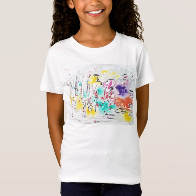 T-shirt d'art pour filles (Devant)