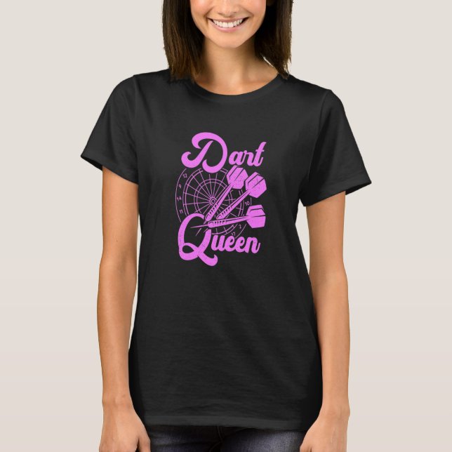 T-shirt Dart Queen pour une fille de fléchettes (Devant)