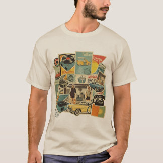T-Shirt d'Art Rétro Vintage Esthétique Collage
