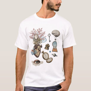 T-Shirt d'art surréaliste esthétique Collage Rétro