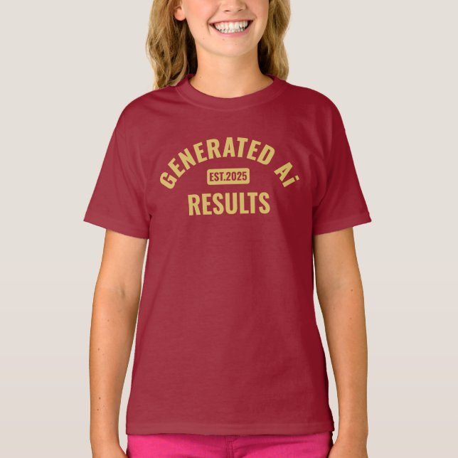 T-shirt d'art texte avec design simple et propre (Devant)
