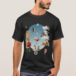 T-Shirt d'art vintage esthétique collage surréalis