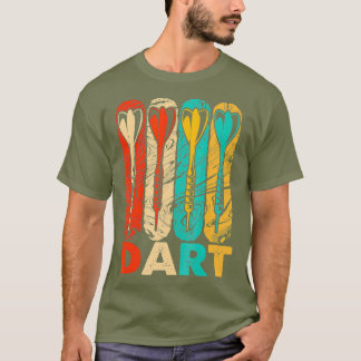 T-shirt Dart Vintage Rétro Pour L'Équipe Dart