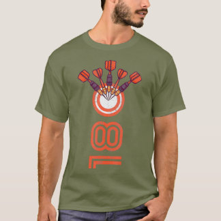 T-shirt Dartboard Dessins Mens 180 Dartplayer