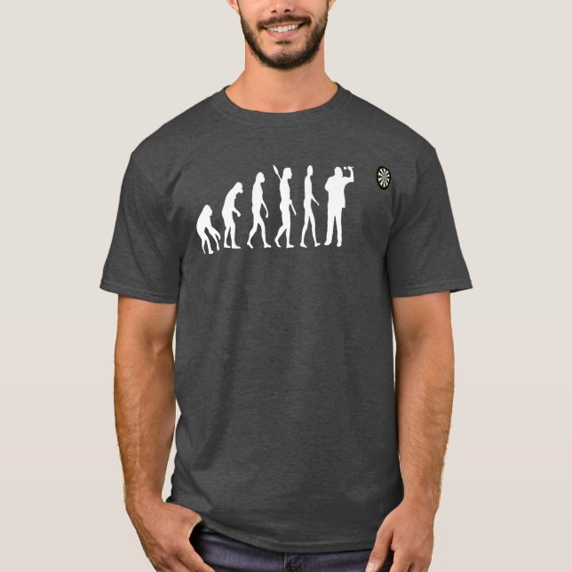 T-shirt Dartboard Evolution Dartboard Dart Player Team (Devant)