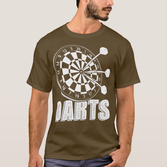 T-shirt Dartboard fléchettes dartsplayer Premium (Devant)