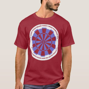 T-shirt Dartboard Placer Mes fléchettes vers le bas Dart P