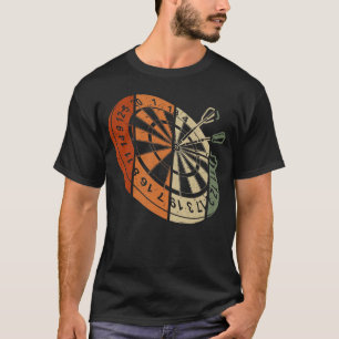 T-shirt Dartboard rétro Bullseye Dartboard