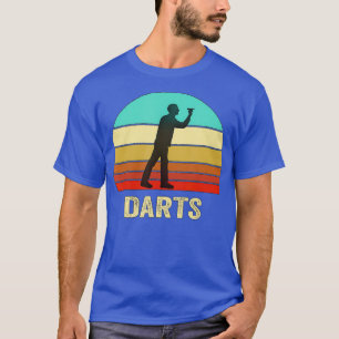 T-shirt Dartes de coucher de soleil de style rétro vintage