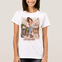 T-shirt d'artiste pour un monde plus heureux