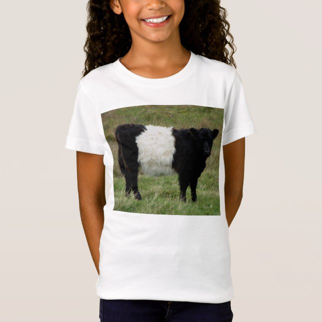 T-Shirt Dartmoor a ceinturé le regard de veau de Galloway (Devant)